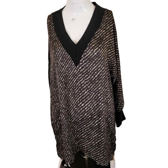 Michael Kors Tops - Micahel Kors size S womens tunic top lightweight semi-sheer ribbed zipper